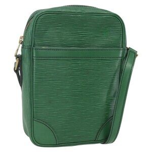Authentic LOUIS VUITTON Epi Danube Shoulder Bag Green M45634 LV